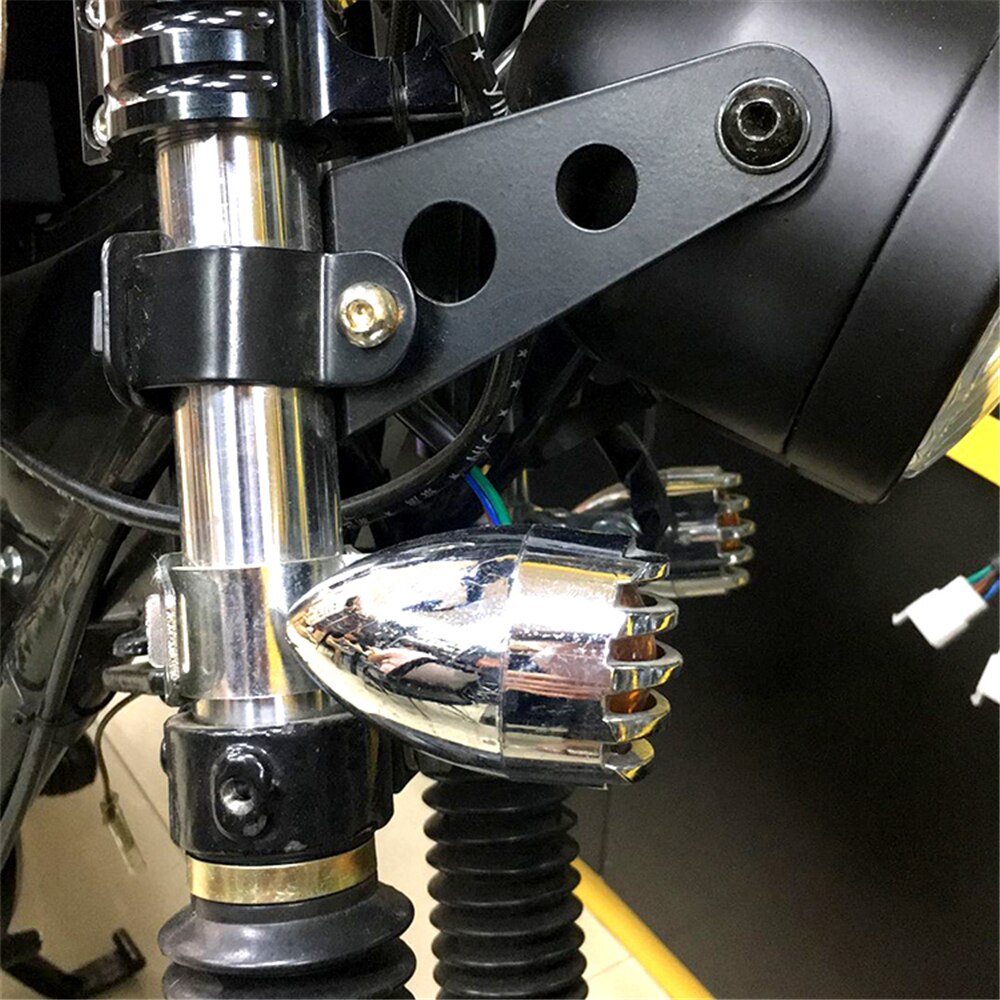 Universal Motorcycle Headlight Brackets Headlamp Mounting Clamps Head Light Support Front Lamp Carrier 28mm-36mm and 35mm-43mm