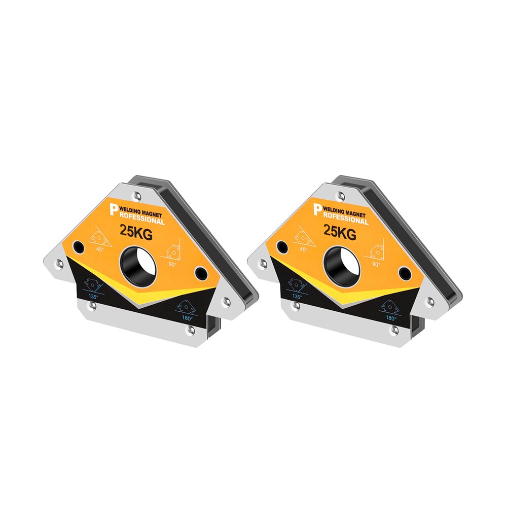 2PCS 25KG Magnetic Welding Holder Multi-angle Solder Arrow Magnet Weld Fixer Positioner Locator Tools 55LBS