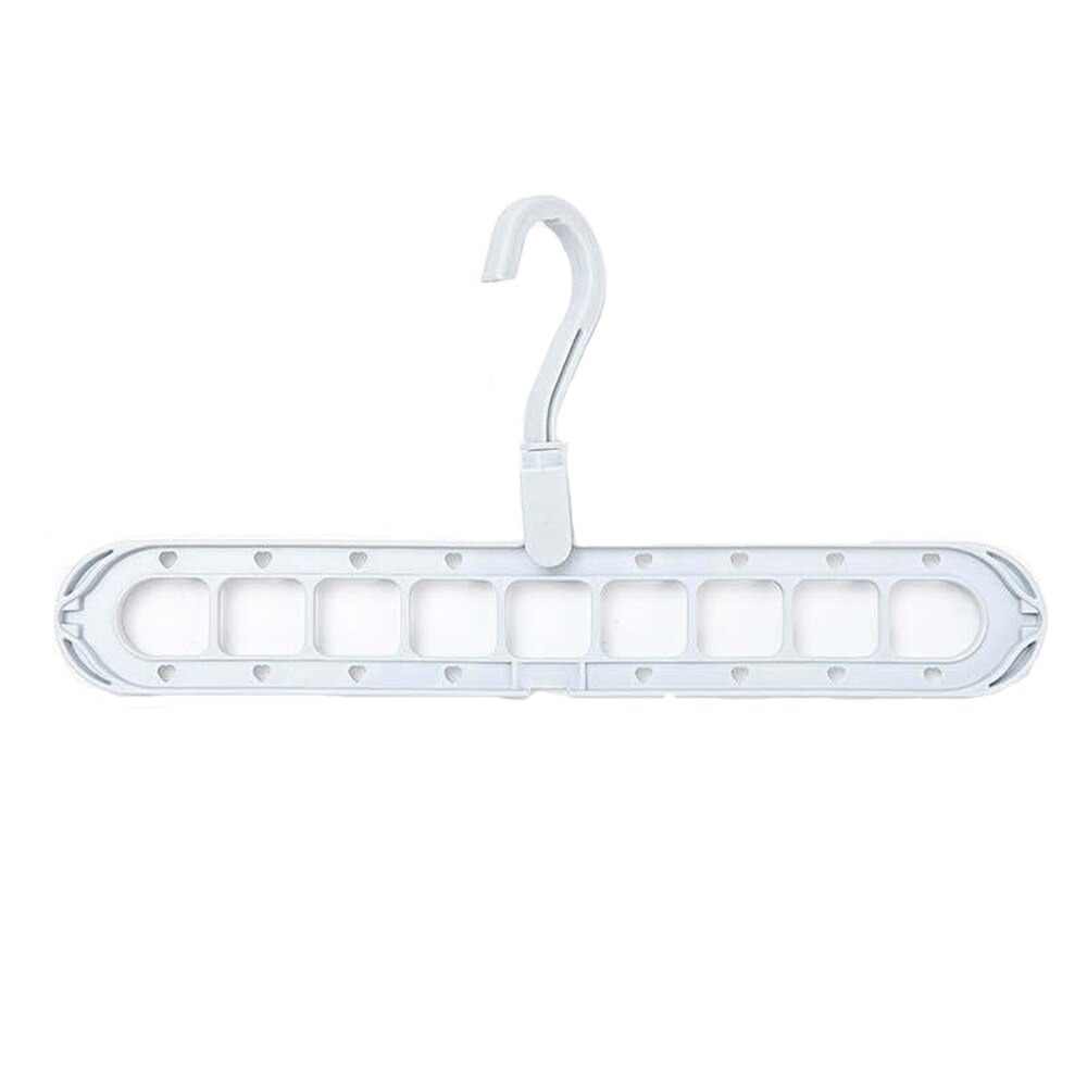 1pc Multi-port Support hangers for Clothes Drying Rack Multifunction Plastic Clothes rack drying hanger Storage Hangers: 1PC white