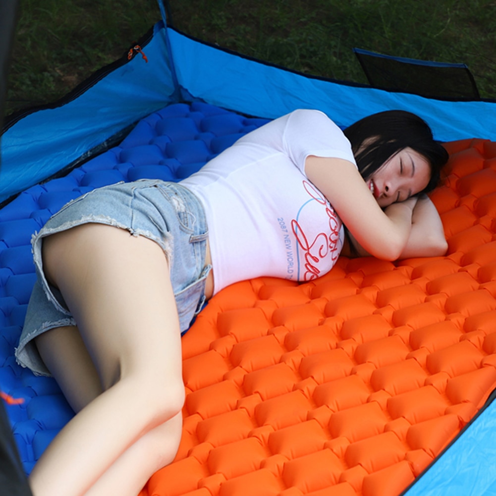 Camping Air Mat Inflatable Tent Hiking Trekking Portable Travel Sleeping Pads Travel Folding Bed Sleeping Pad
