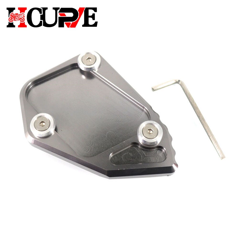 Moto CNC cavalletto piede cavalletto laterale estensione piastra di supporto Pad per R1200GS ADV R 1200 GS R1200 GS Adventure 2008-2014: Grigio scuro