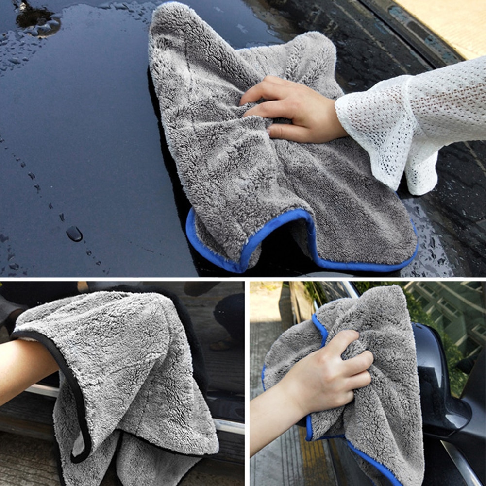 Serviette de nettoyage en microfibre pour lavage de voiture à séchage
