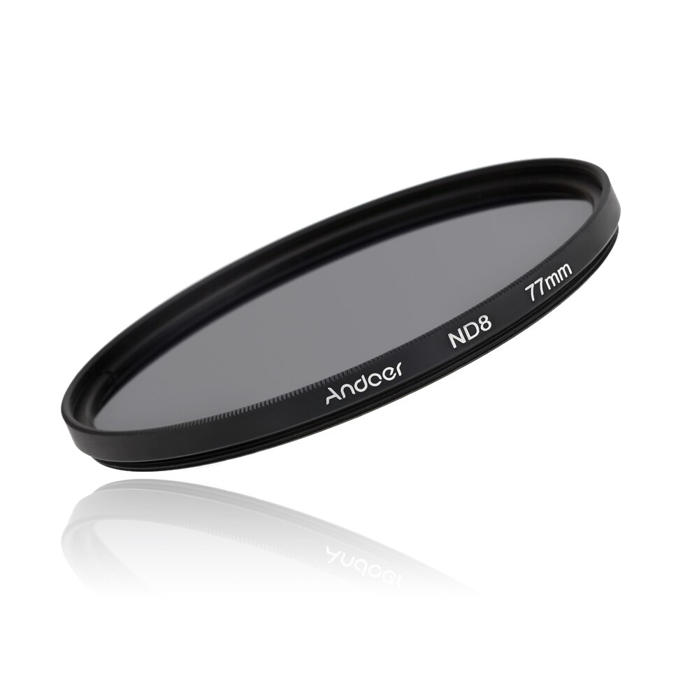 Andoer 77Mm Fader Nd Filter Kit Neutrale Dichtheid Fotografie Filter Set (ND2 ND4 ND8) voor Nikon Canon Sony Pentax Dslr &#39;S