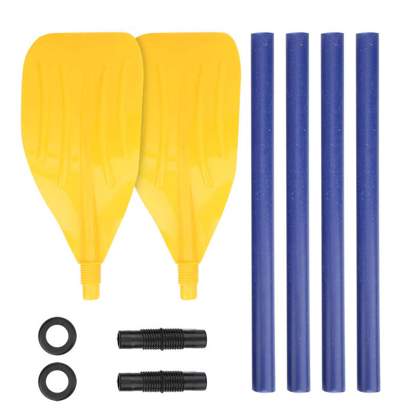 1 Pair Boat Paddle ABS Plastic Rowing Oars Two Person Boat Paddle for Rubber Canoes Lifeboats Leisure Using