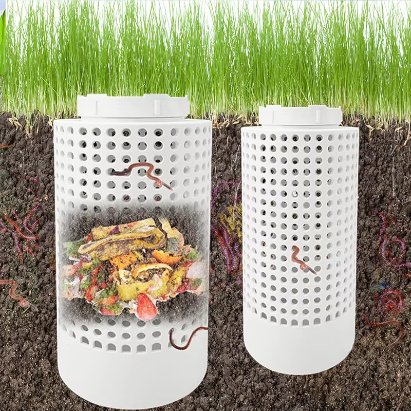 Outdoor Compost Bin Worm Composting Bin Worm Farm Compost Bin Kit for Raised Garden Beds at Home Farm Flower Pots Compost Bin