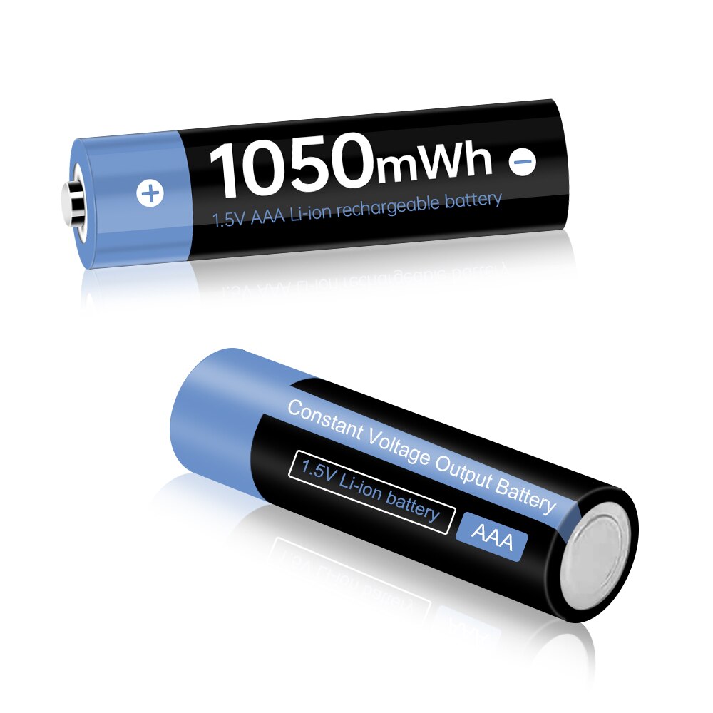 1.5v AAA Rechargeable Battery 1050mah 1.5V AAA Lithium Li-ion Batteries for Remote Control Electronic Shaver Radio Battery AAA