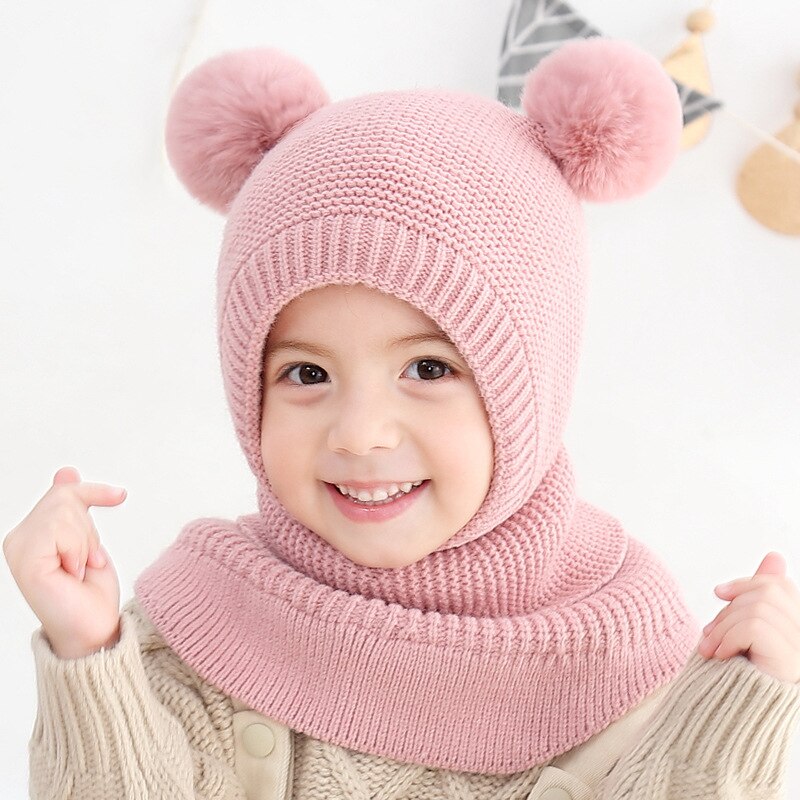 Ear Flap Hat Hello Kitty Little Girls Pink Hooded Puffy Fleece