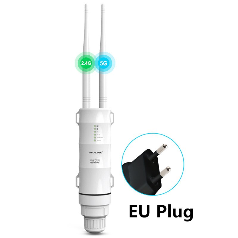 Wifi Verlängerung draussen Wifi Verstärker 5Ghz Wifi Booster Lange Palette Verstärker Wi fi Router Dual Band Wi-fi Zugriff Punkt draussen: EU Stecker