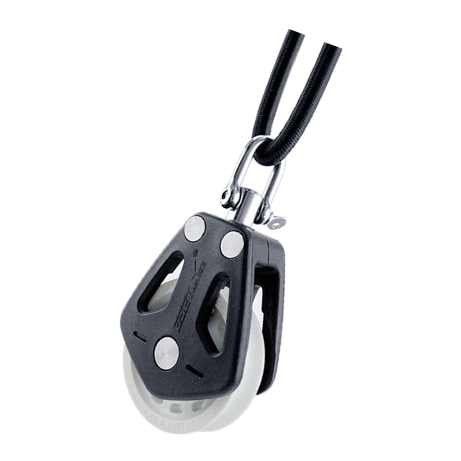 Poulie simple pivotante pour voilier, bloc de roulement uni, charge de 460kg, accessoire pour monte-charge de magasin de corde à linge, roues de remorquage de fil suspendu