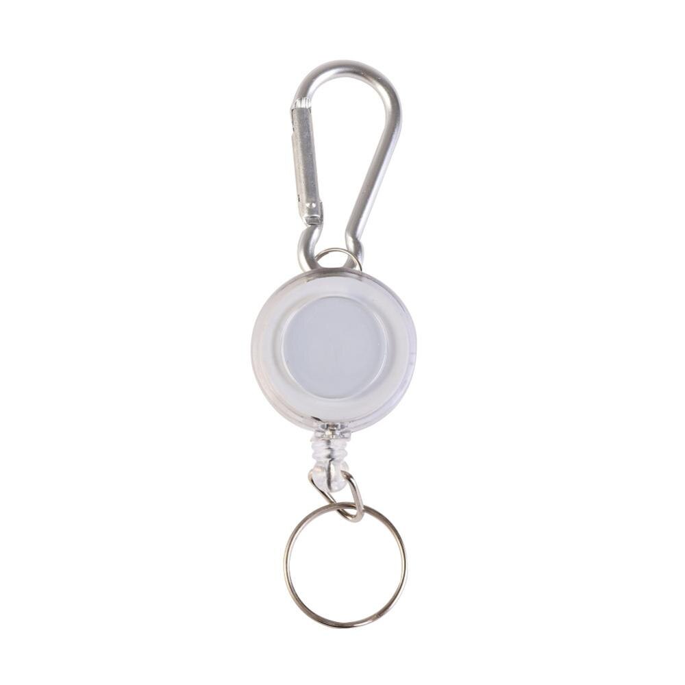 Fishing Tape Measure Tool Retractor Keychain Portable Fly Fishing Retractable Reel Badge Holder Fly Fishing Carabiner Clip Rope: YK0898W