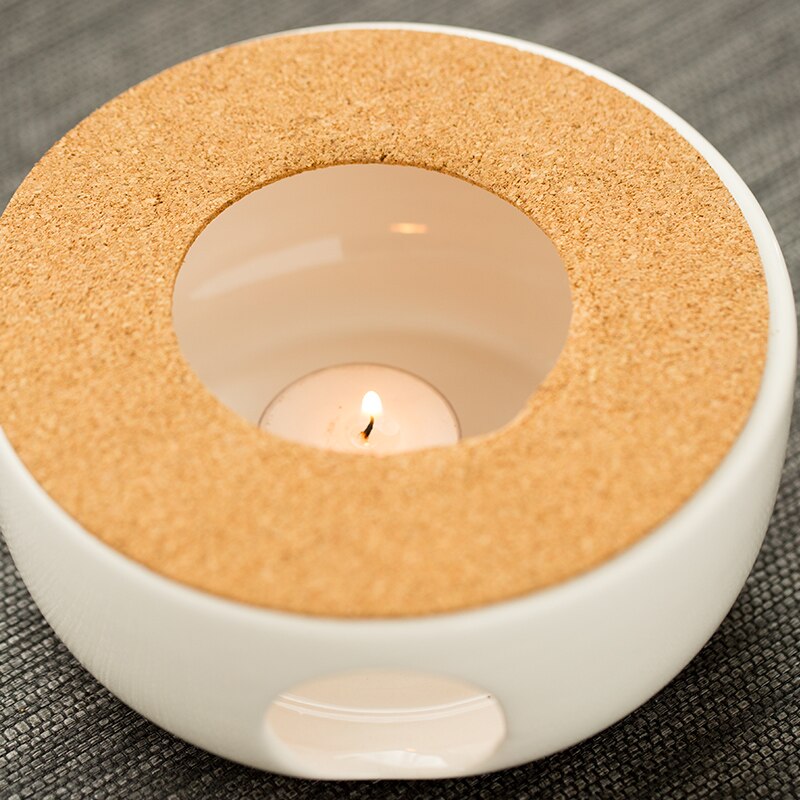 Nowoczesny prosty biały ceramiczny dzbanek robić herbaty podstawa grzewcza świeca gotowana herbata podgrzewacz robić kawy podgrzewacz robić mleka kuchenka akcesoria robić ceremonii parzenia herbaty prezent