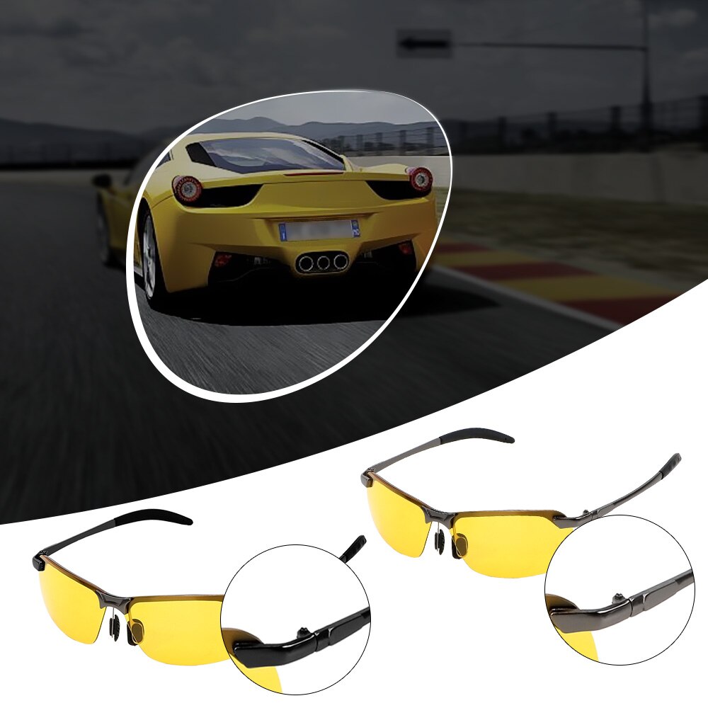 Polarized Sunglasses Night Vision Sun Glasses Car Styling UV Protection Eyewear UV400 Driving Glasses Car Driver Goggles