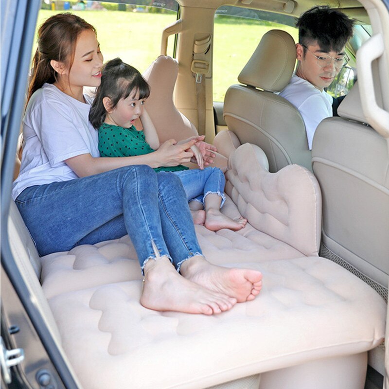 Cama inflable de 67x31 pulgadas para coche, alfombrillas para dormir en la parte trasera, colchón para dormir, asiento trasero de coche, cama de viaje