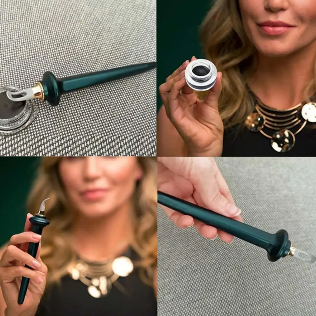 Portable Eyeliner Guide Tools Easy No-Skip Eyeliner Gel Reusable Silicone Eyes Make Up Brush for Shaky Hands Eyeliner Beauty