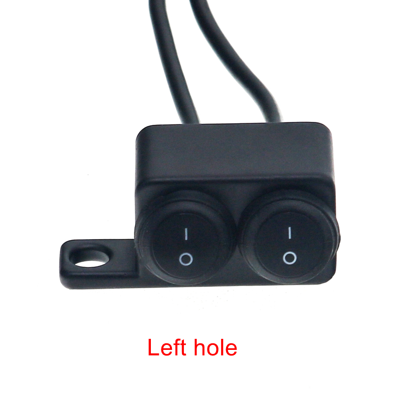 MotoLovee Motorcycle Switches Connector Handlebar Switches On/off Button Connector Push Dual Button Waterproof Switch Motorbike: Gold