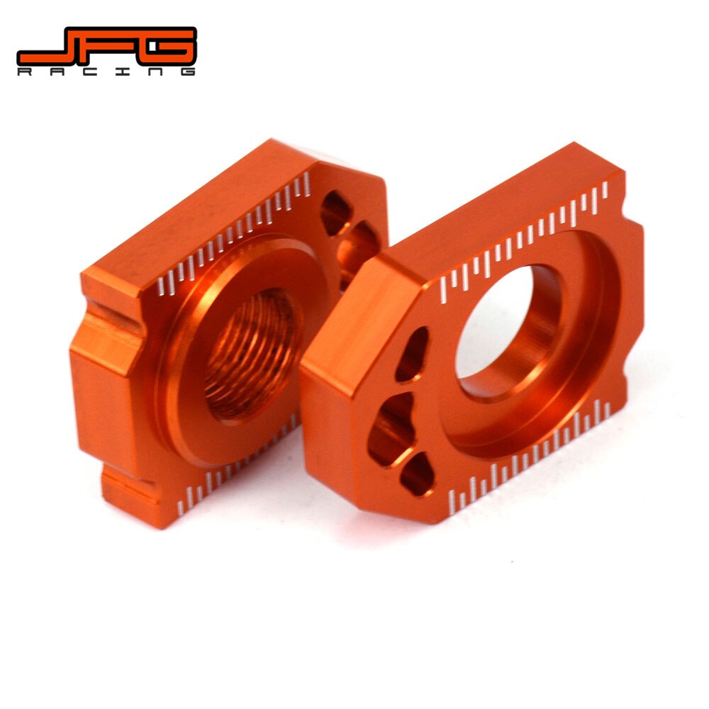 Moottoripyörän cnc -takaketjun säätöakselin lohkot malleille ktm sx sxf xc xcf exc excf xcw xcfw 85 125 150 200 250 300 350 450 525 530