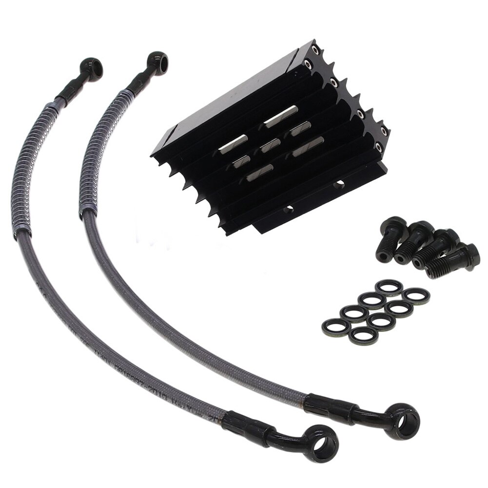 Aluminum Engine Oil Cooler Radiator Kit for Monkey 125CC 140CC ATV Dirt Pit Bike Engine Oil Cooler Cooling Radiator Kit