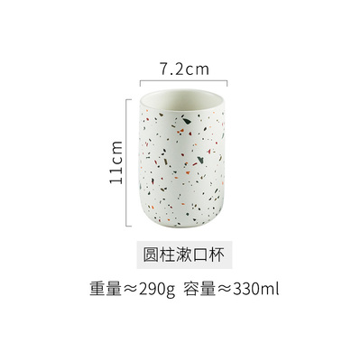Tragbare Seifenspender aus Keramik, Handwaschflüssigkeit, Flasche, Terrazzo-aufbringen, Lotionsflasche, Seifenflasche, Badezimmer-Seifenspender: Gelb