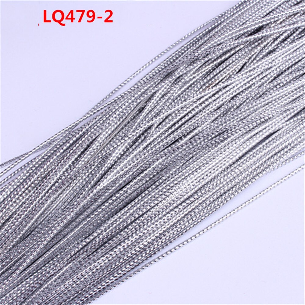 75m/bag Rainbow Color Hair Rope Styling Tool Magic Braid Tail Hair Braid Ponytail Styling Rope Maker for Girls Hairstyle: Silver