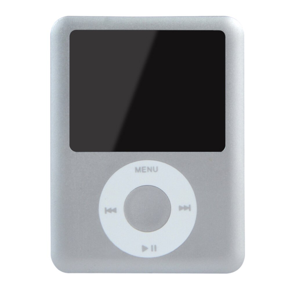 1.8 Inch Lcd-scherm MP3 MP4 Muziekspeler Metalen Behuizing 32Gb MP4 Speler Ondersteuning E-Book Lezen Fm Radio: Silver gray