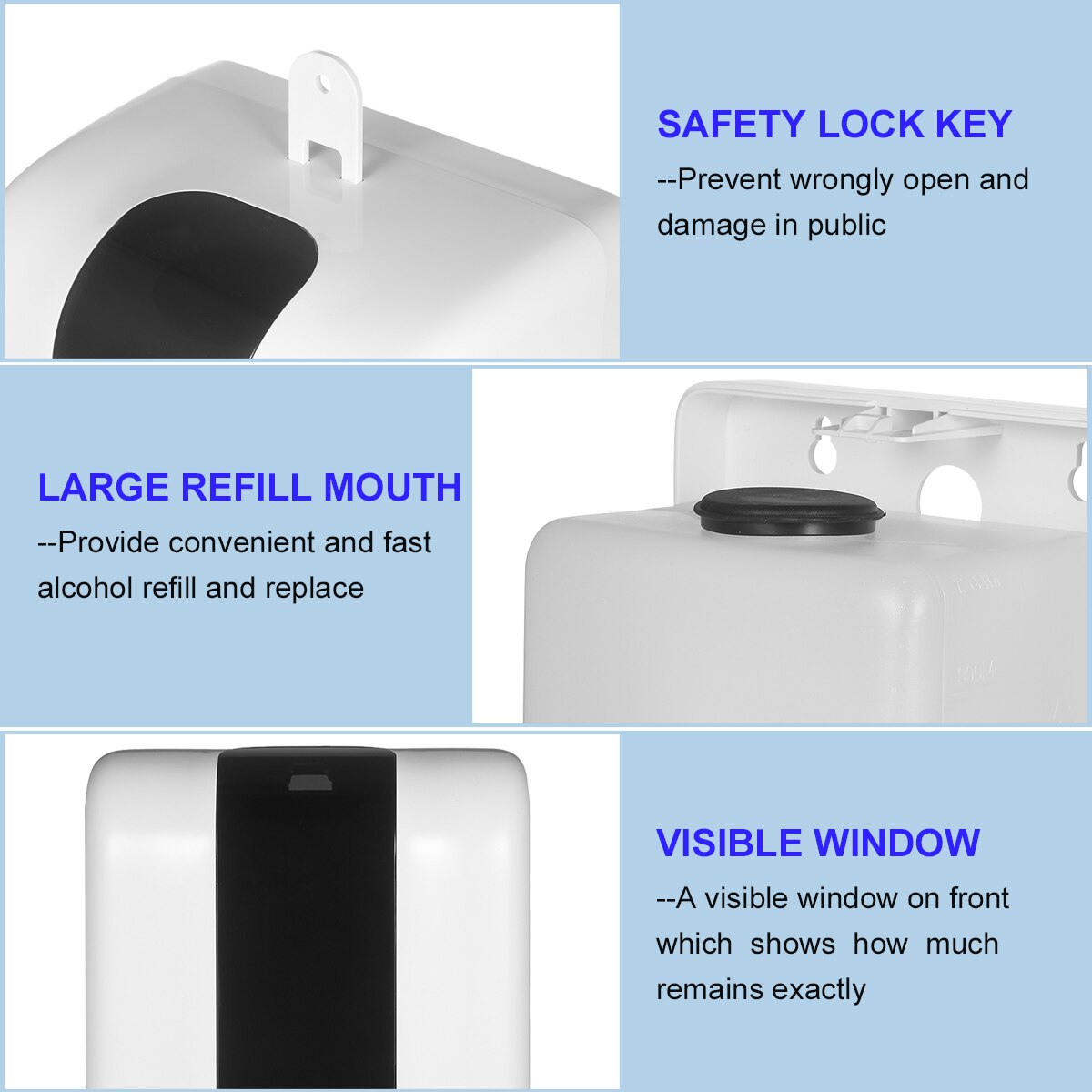 Automatic Alcohol Dispenser with Thermometer Infrared Induction Non-Contact Sprayer 1200ML Alcohol Dispenser Suit for Home Hotel