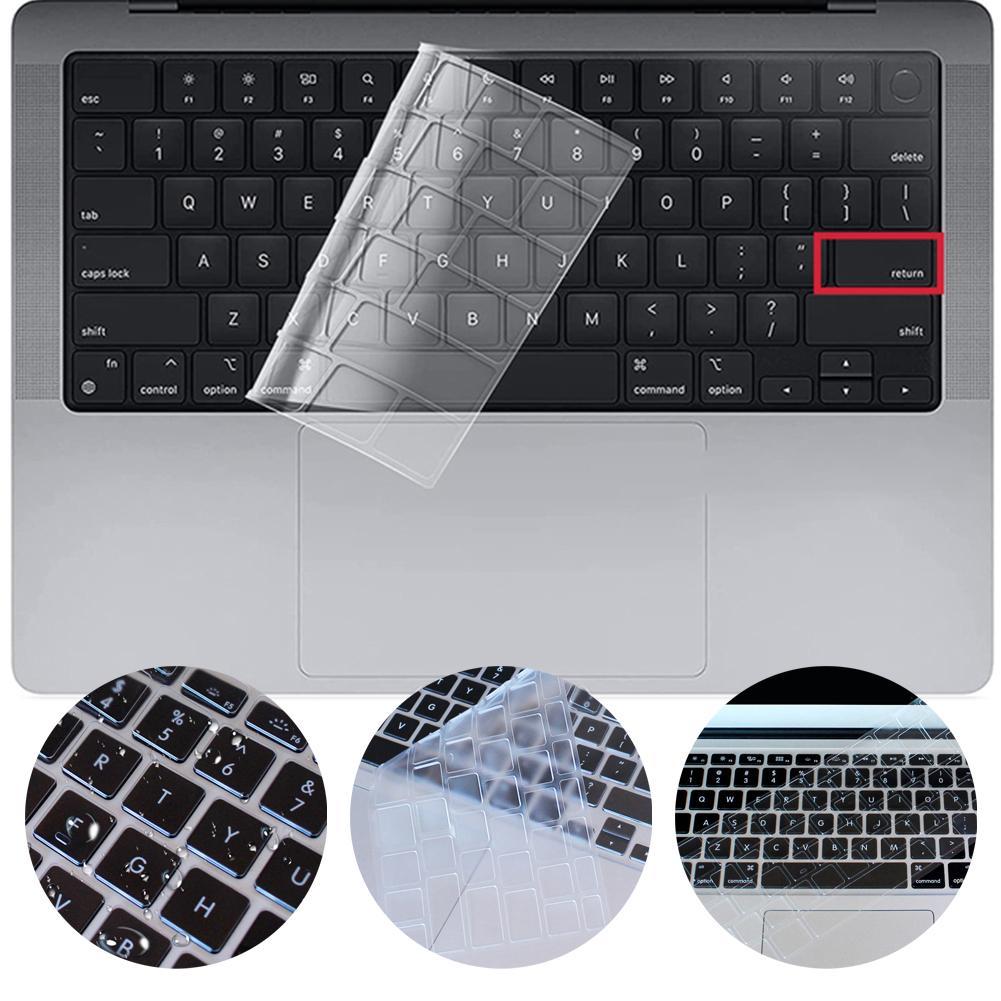 Ultra Thin Clear TPU Keyboard Cover For MacBook Pro 14 M1 A2442/ MacBook Pro 16 M1 Max A2485 Waterproof Anti-static Film