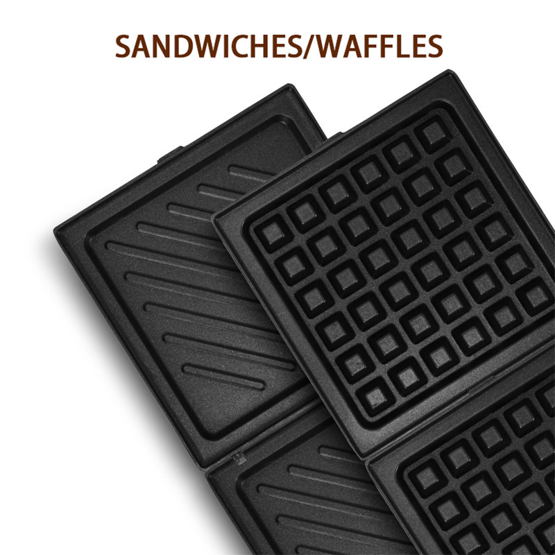 Mini Sandwich Waffle Breakfast Machine Household Multifunctional Heating Toast Pressing Toaster Small Light Food Machine