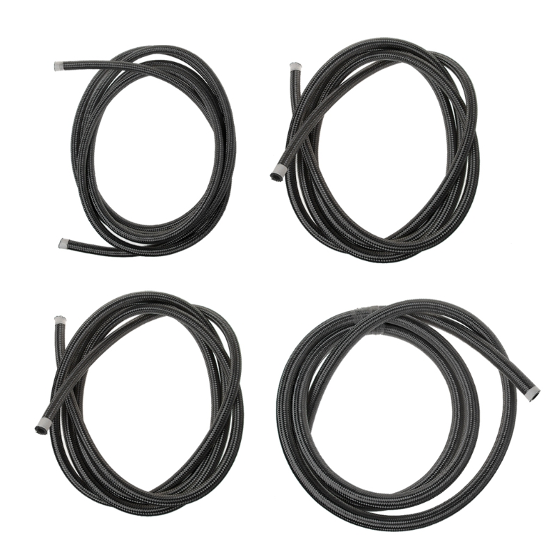 1M Nylon Staal Gevlochten Brake Gas Olie Brandstofslangen AN4 AN6 AN8 AN10