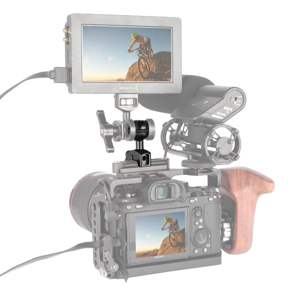 SmallRig Dual DSLR Kamera Kugelkopf Verlängerung Bar Magie Arme Monitor Halterungen schnell Freisetzung nato Klemme Anlage 2133