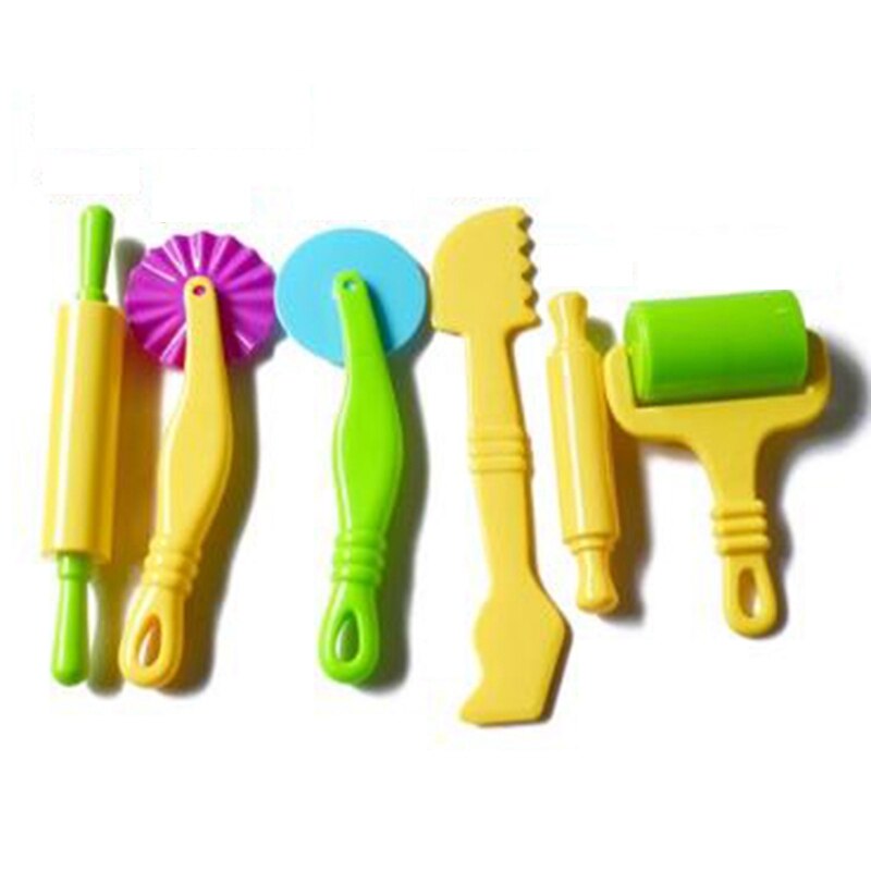 20Stck freundlicher DIY Handgemachte Bunte Tonne Plastilin Ebene bilden Werkzeug einstellen Bunte Plastilin