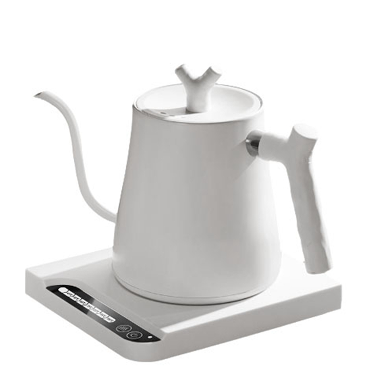 A36t-1000ml snabbvärmande vattenkokare 304 elektriska vattenkokare i rostfritt stål och kaffekokare automatisk avstängning: Vit