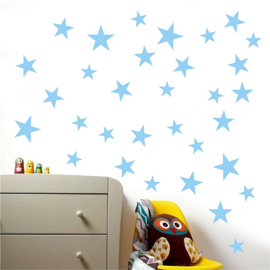 Taille mixte étoiles bricolage étoile Art miroir autocollant mural acrylique Stickers Muraux pour salon chambre autocollants Muraux Adesivos De Pare-brise: F
