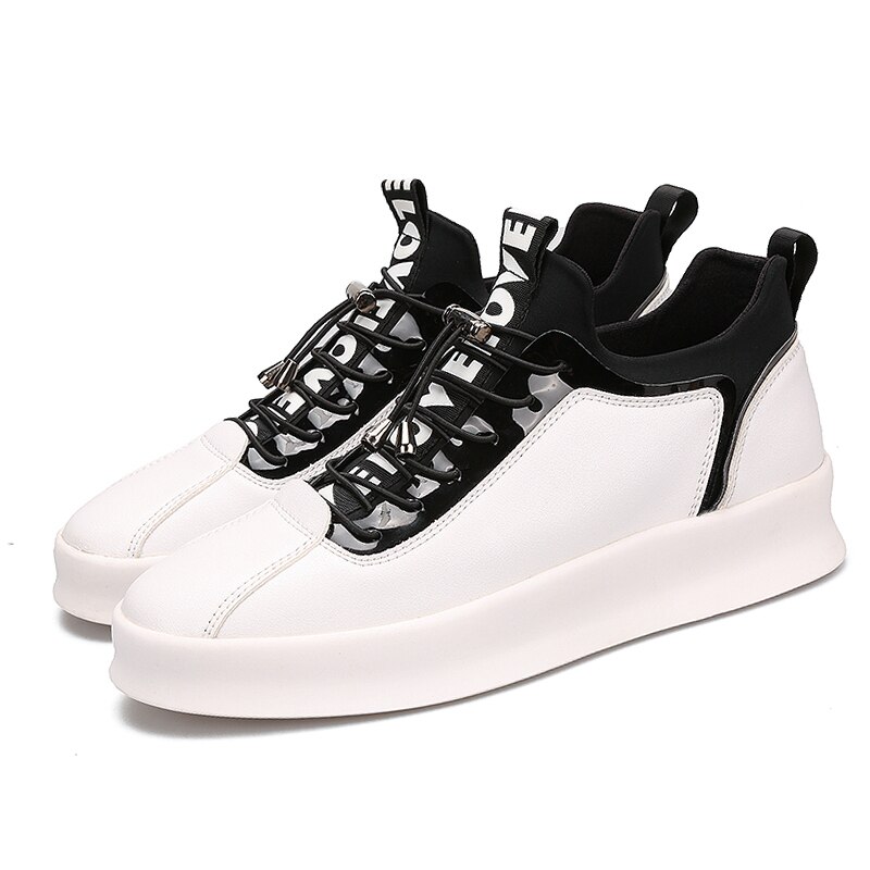 Chaussures de sport de skate pour hommes de de printemps masculine basique talon plat à lacets planche à roulettes en plein air Sneaker