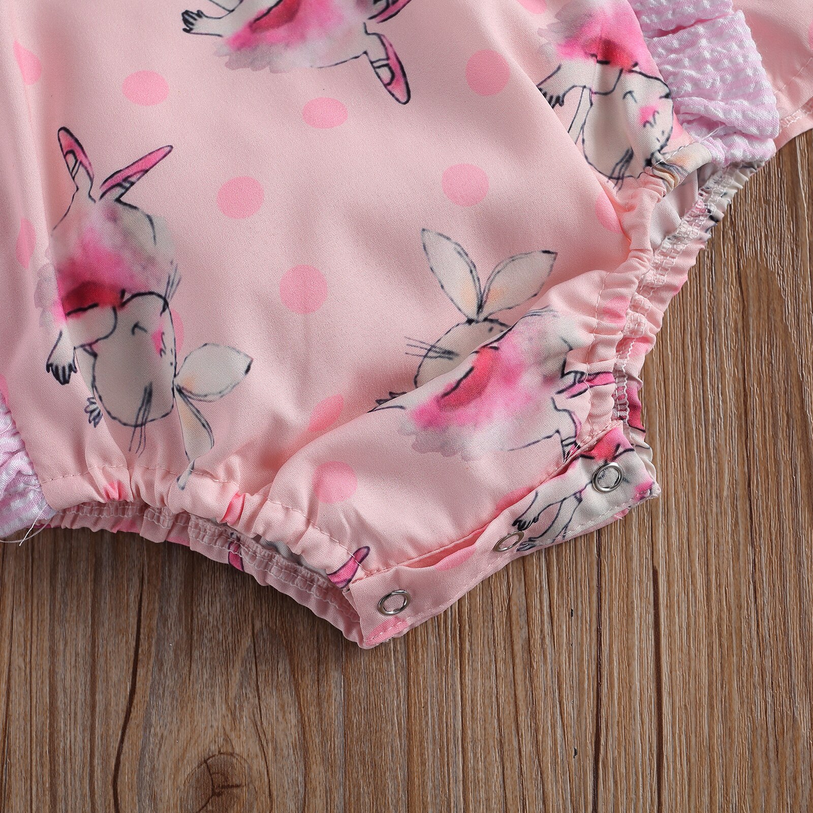Focusnm 0-24m recém verão adorável bebê meninas meninos bodysuits coelho dos desenhos animados impressão sem mangas babados macacões