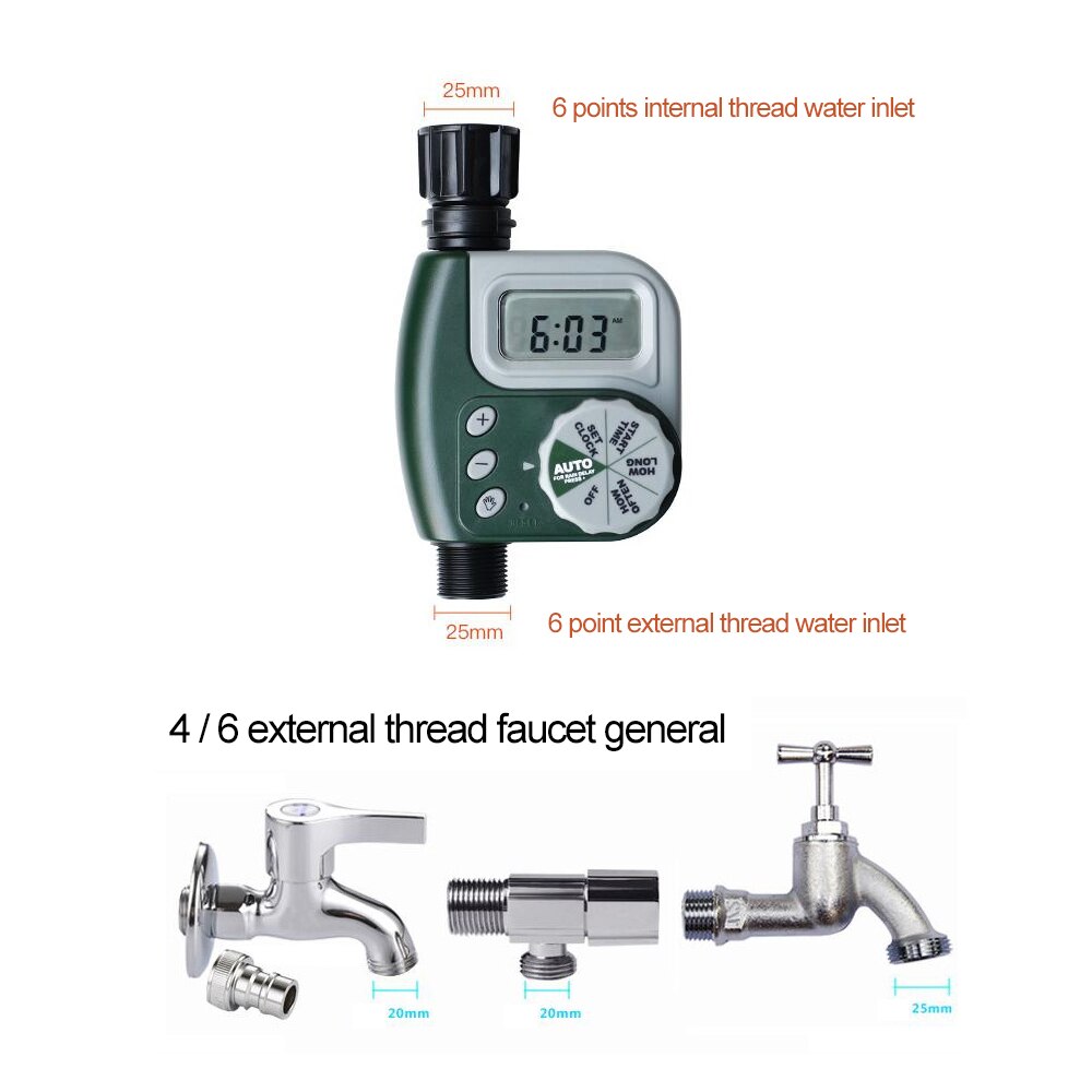 Garden Irrigation Timer Programmable Automatic Electronic Digital Garden Watering Timer Irrigation Controller