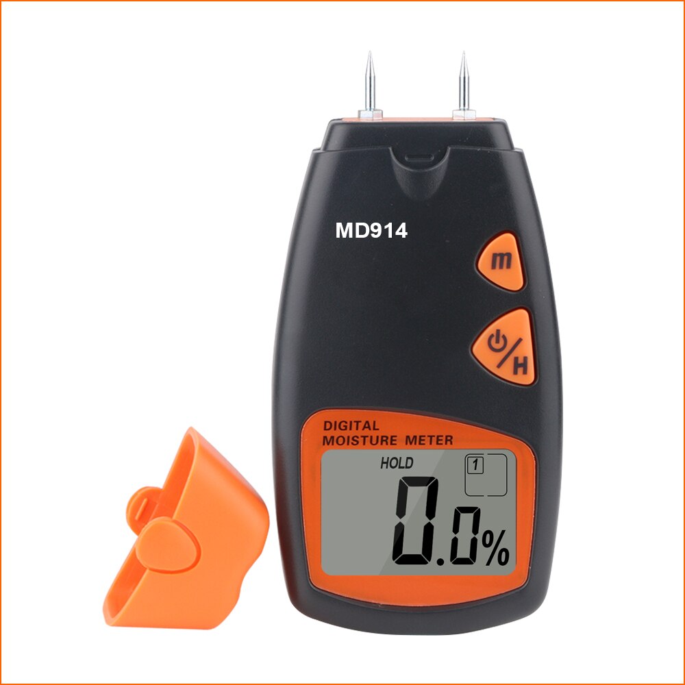 RZ Digitale Hout Vochtmeter Inhoud Van Hout 4 Pins Sensor Vochtgehalte In Hout Sanpometer Lumber Vochtigheid Meter MD914