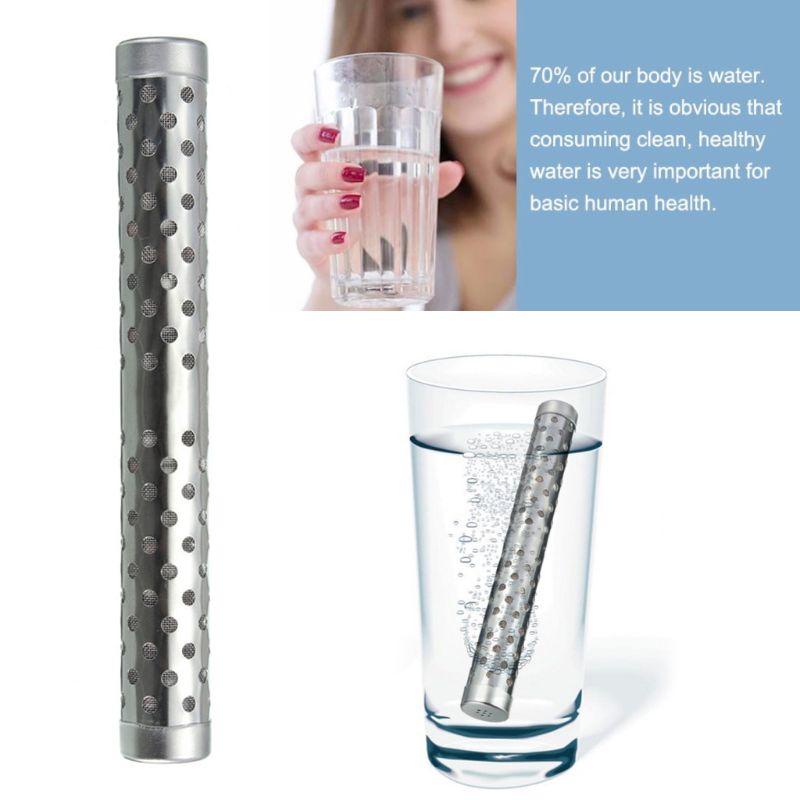 Stainless Steel PH Lonizer Negative Lon Alkaline Water Purfier Stick Energy Rod