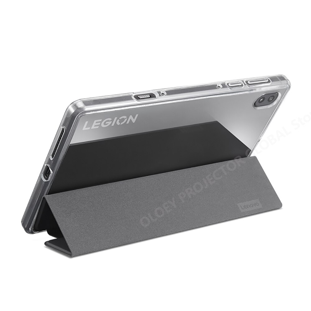 Original lenovo legion  y700 tablet-pc-hülle, 8.8 zoll, mit intelligenter schlaf- und aufwachfunktion, magnetischer saugnapf, abnehmbar, aus komfortablem pu-leder