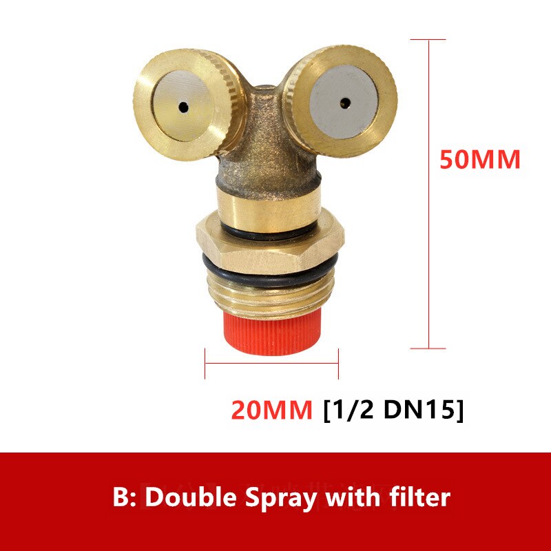 Misting Fogging Spray Disinfectant Spray Sprinkler Push-in Low Pressure Atomizing Nozzle With Filter Sprayer Home Garden: 2spray