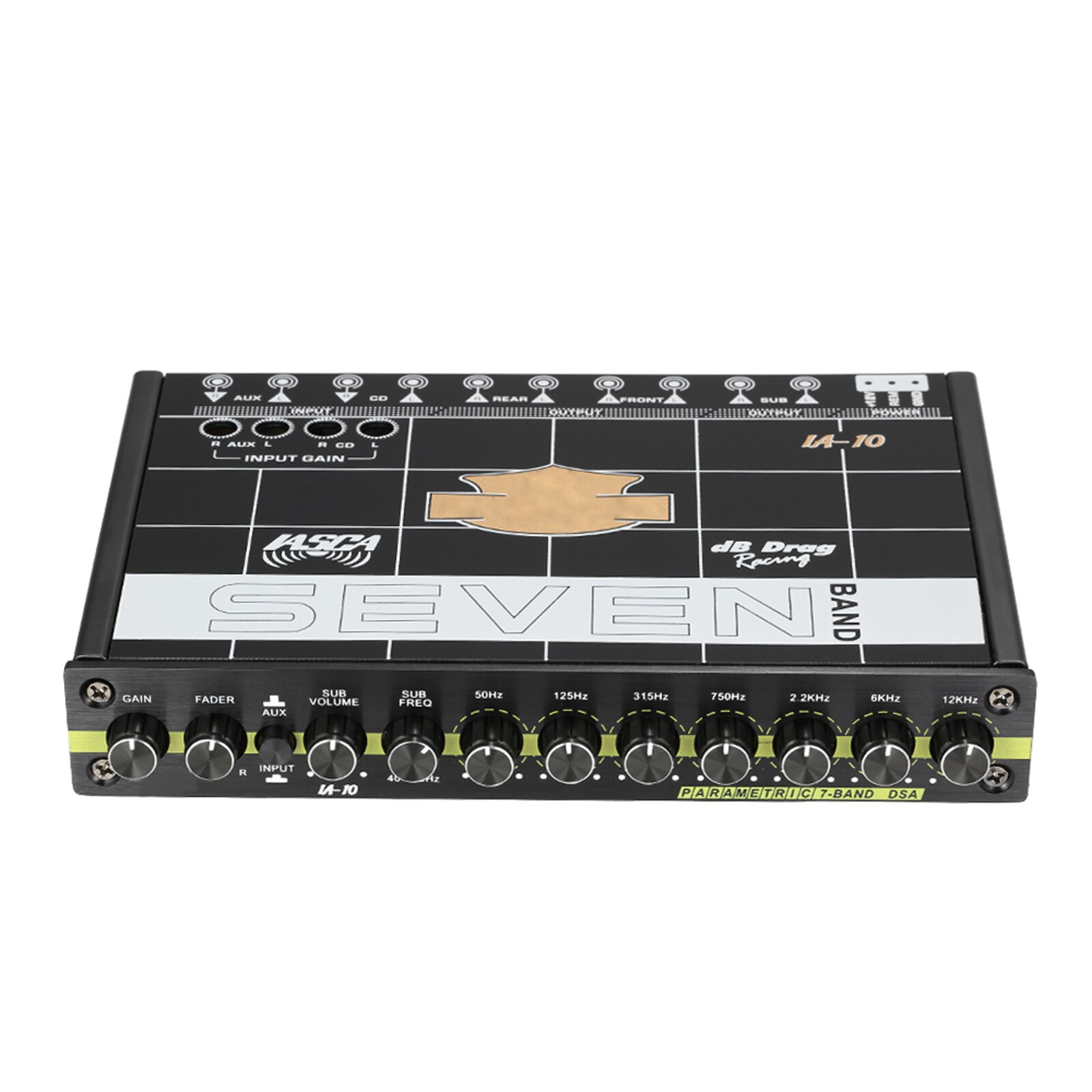 90-160kHz samochodowy sprzęt audio Equalizer zmodyfikowany aluminiowy trwały korektor klasy samochodu gorączka audio regulowany tuner samochodowy stereofoniczny