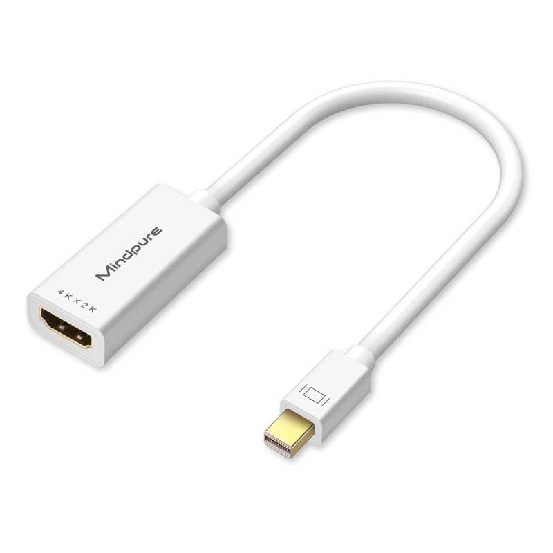 Mindpure Mini DisplayPort na HDMI Adapter 4K 1080P Thunderbolt 2 męski na żeński konwerter kablowy dla MacBook Air Surface Pro