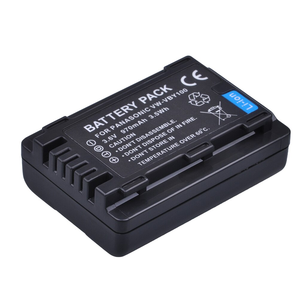 Tectra 1 ST VW-VBY100 VW VBY100 Ion Camera Batterij voor HC-V130 HC-V130K HC-V201 HC-V201K HC-V110 HC-V110K Camcorder