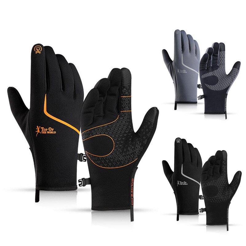 Waterproof Winter Cycling Gloves Windproof Outdoor Sport Ski Gloves Night Reflective Bike Bicycle Scooter Motorcycle Warm Glove