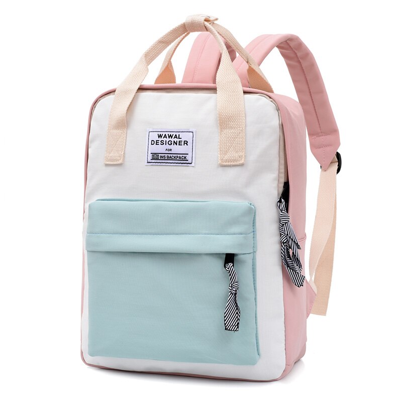 Casual Backpack Canvas Women Backpacks Korean Travel Shoulder Bags Student Primary School Bags For Teenage Girls