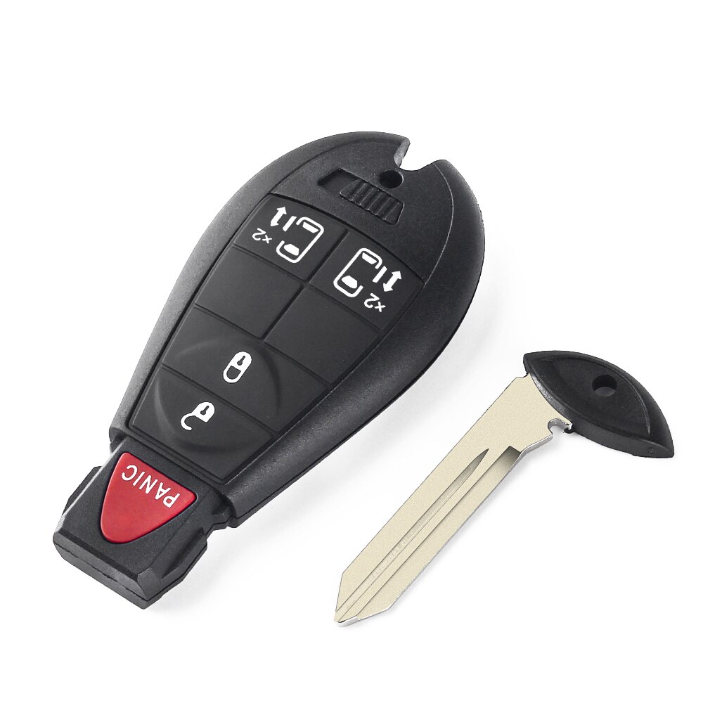 KEYYOU 3/4/5/6/7 Buttons Remote Smart Car Key Shell For Jeep Grand Cherokee Chrysler 300 Town &amp; Country Dodge Challenger Charger