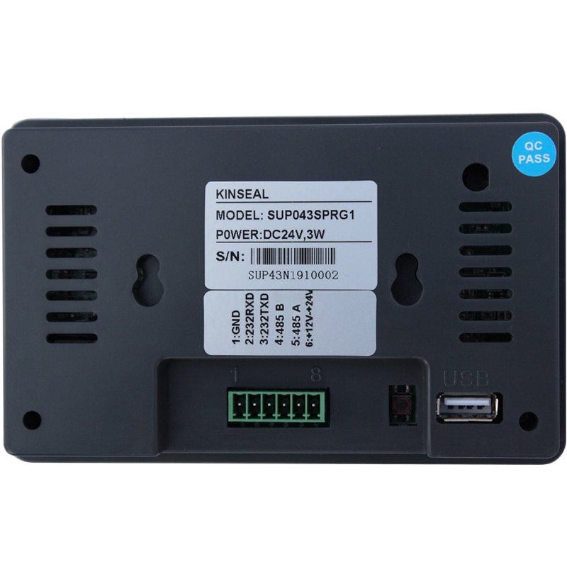 Smart Programmable Touch Screen HMI 4.3 Inch TFT LCD RS232 RS485 Modbus RTU Color Display Wall Touchpad 480*272 Free Examples