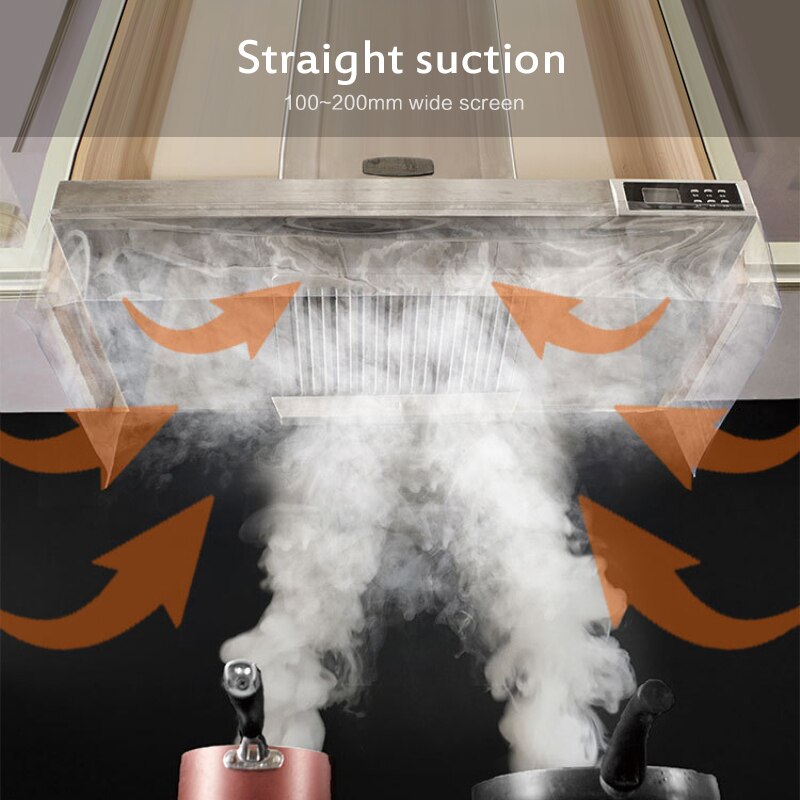 Hood Anti-Smoke Cover Smoke Shield By Oil Fume Hood Absorbs Smoke Oil PVC Transparent Double-sided Adhesive Hood StickersHood