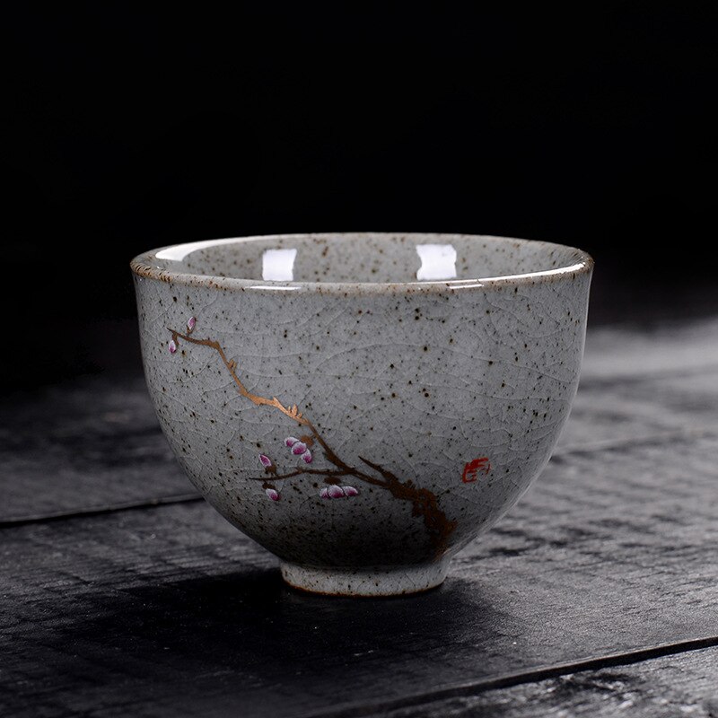 Keramische Thee Cup Creatieve Kung Fu Thee Set Kleine Thee Kom Enkel Cup Retro Thee Set Koffie Kopje Thee Set: C