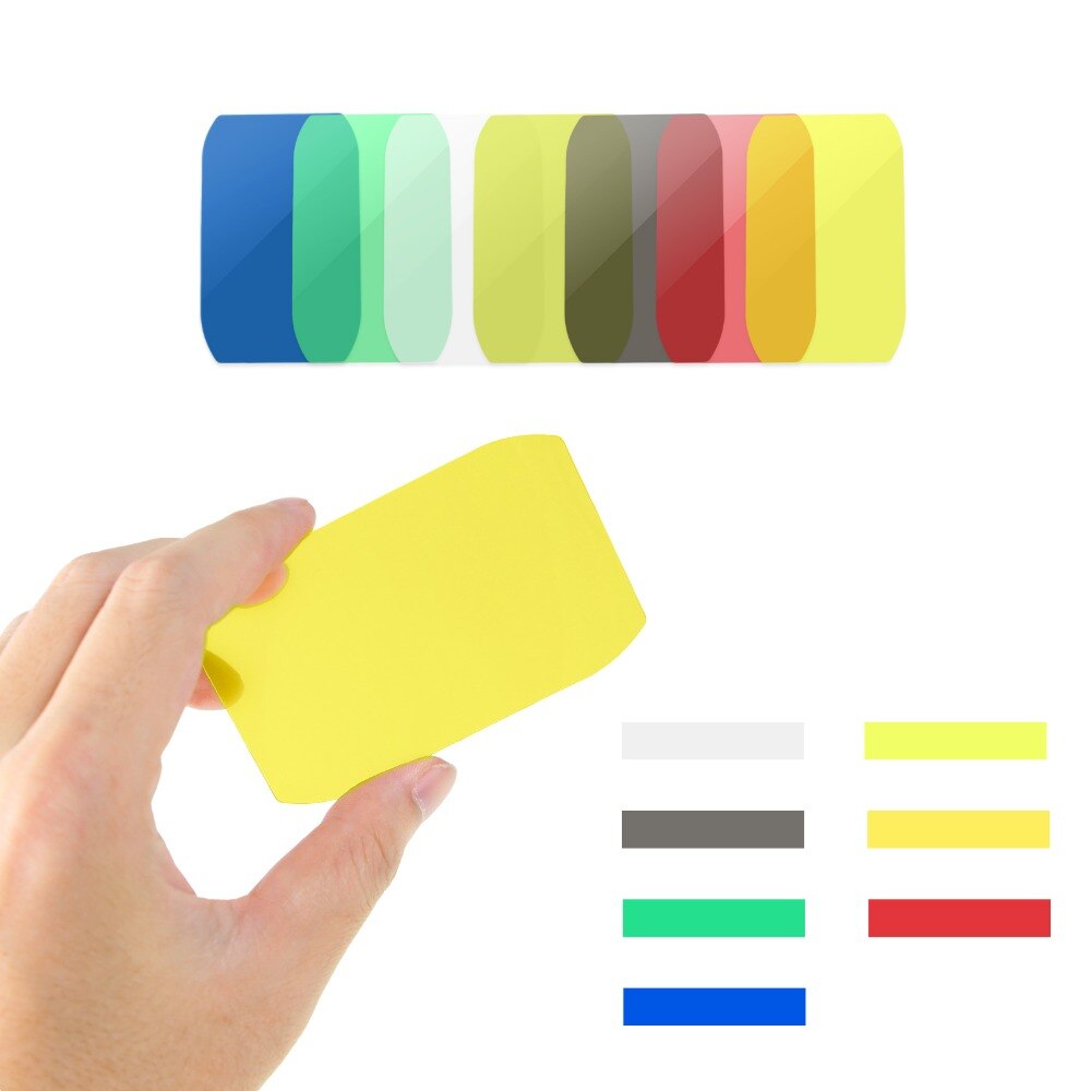Selens Magnetic Flash Accessories Kit 7 Color Filters Honeycomb Grids Sphere Bounce Snoot Grip Lighting Modifier for Speedlite