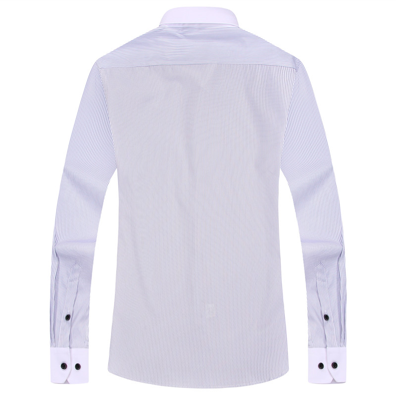 ORINERY Autumn Striped Long Sleeve Men Shirt Business Camisa Masculina Brand Clothing Size S-8XL